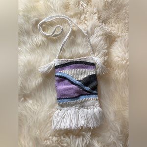 Macrame Boho Purse Wallet Bag Handcrafted Art NWOT adult or child